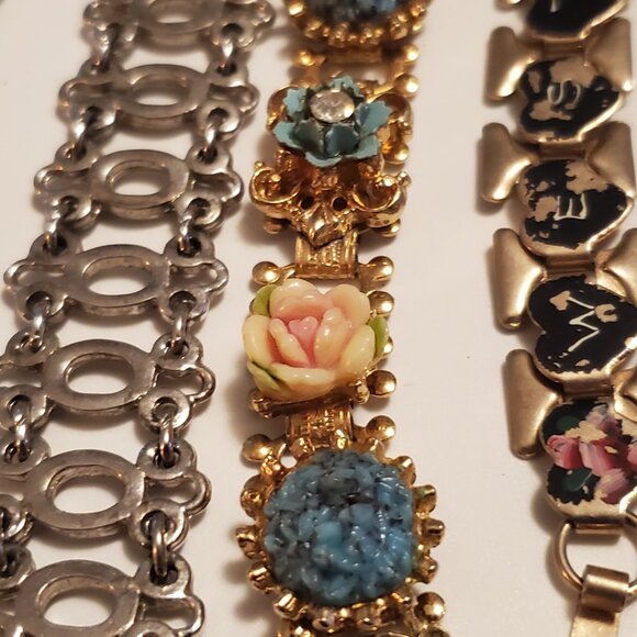 10  Bracelets, items # A-1268-1277,. wt. 256 grams. - Picture 6 of 12